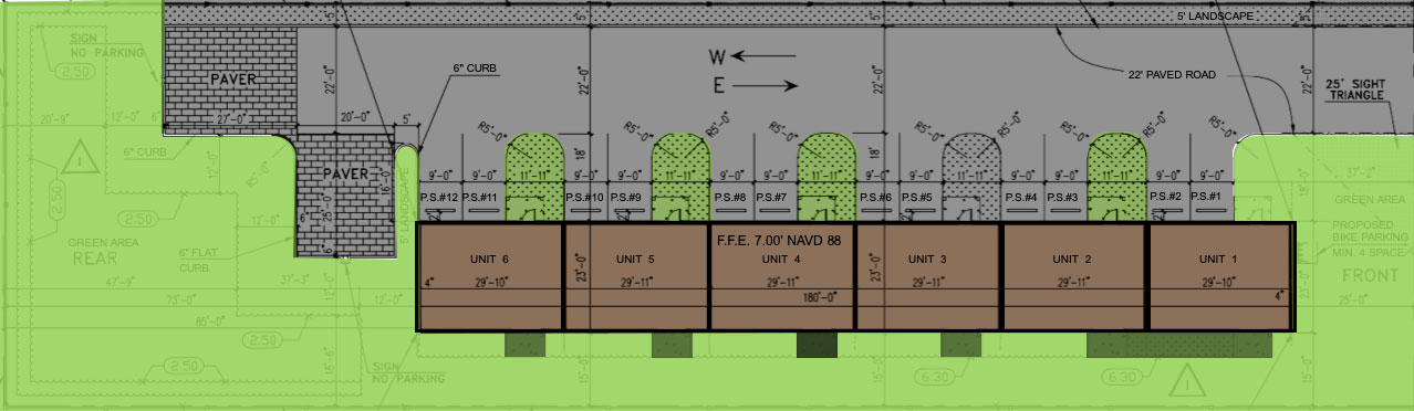 Project 6 townhouses at Dania Beach